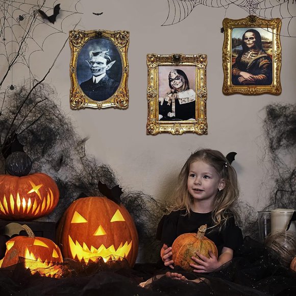 New Halloween Decorations Indoor Scary 3d Changing Face Pictures - Picture 5 of 9